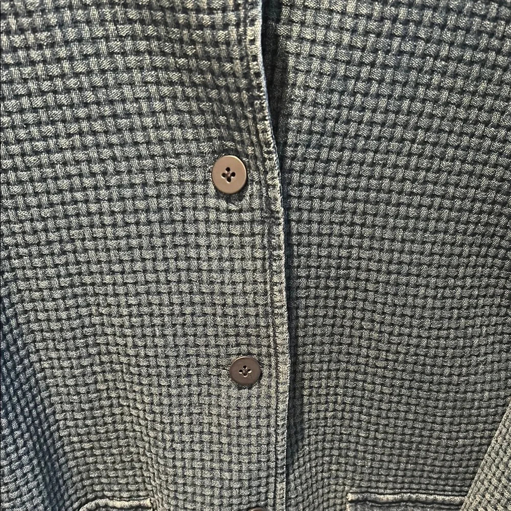 J. Jill Blue Waffle Jacket NWOT - Picture 3 of 6